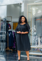 Black Midi dress